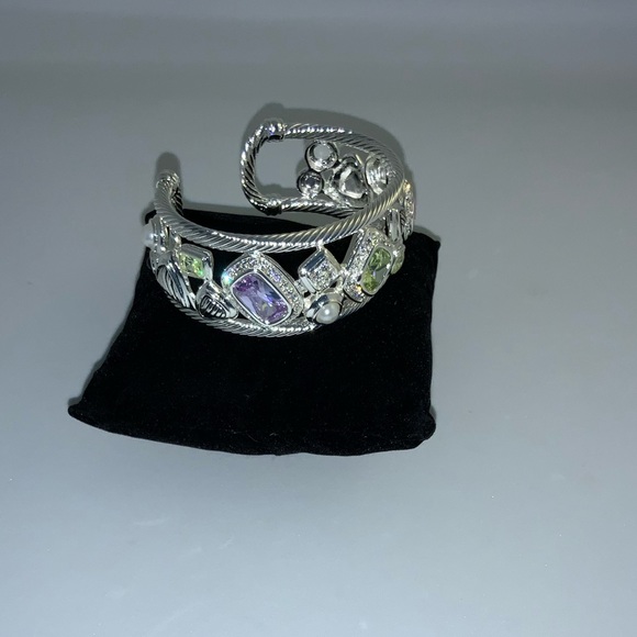 Gemstone Geo Cuff Bracelet - Picture 11 of 11